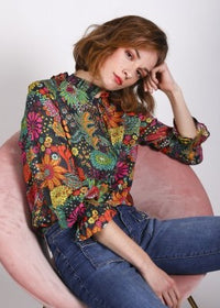 Vilagallo Velma Blouse Crawley Print Shirts & Tops VILAGALLO