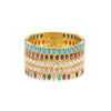 CORE | JEWELED TENNIS BANGLE: WHITE Chakarr Jewelry