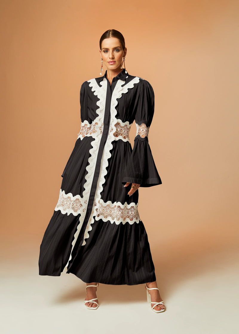 Cristina Sabatini Clair Lace Maxi Dress