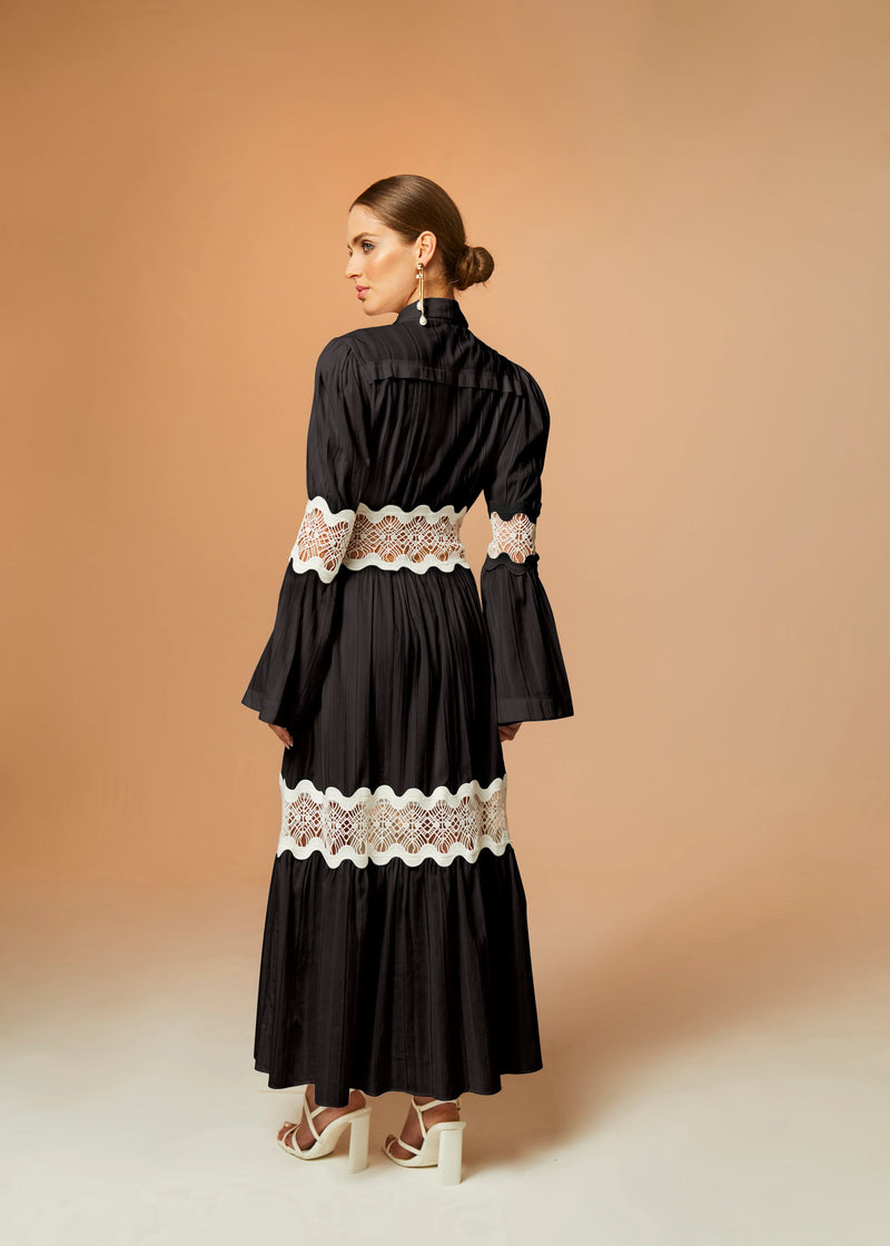 Cristina Sabatini Clair Lace Maxi Dress