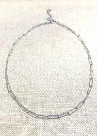 Theia Delle Short Necklace White Gold Theia