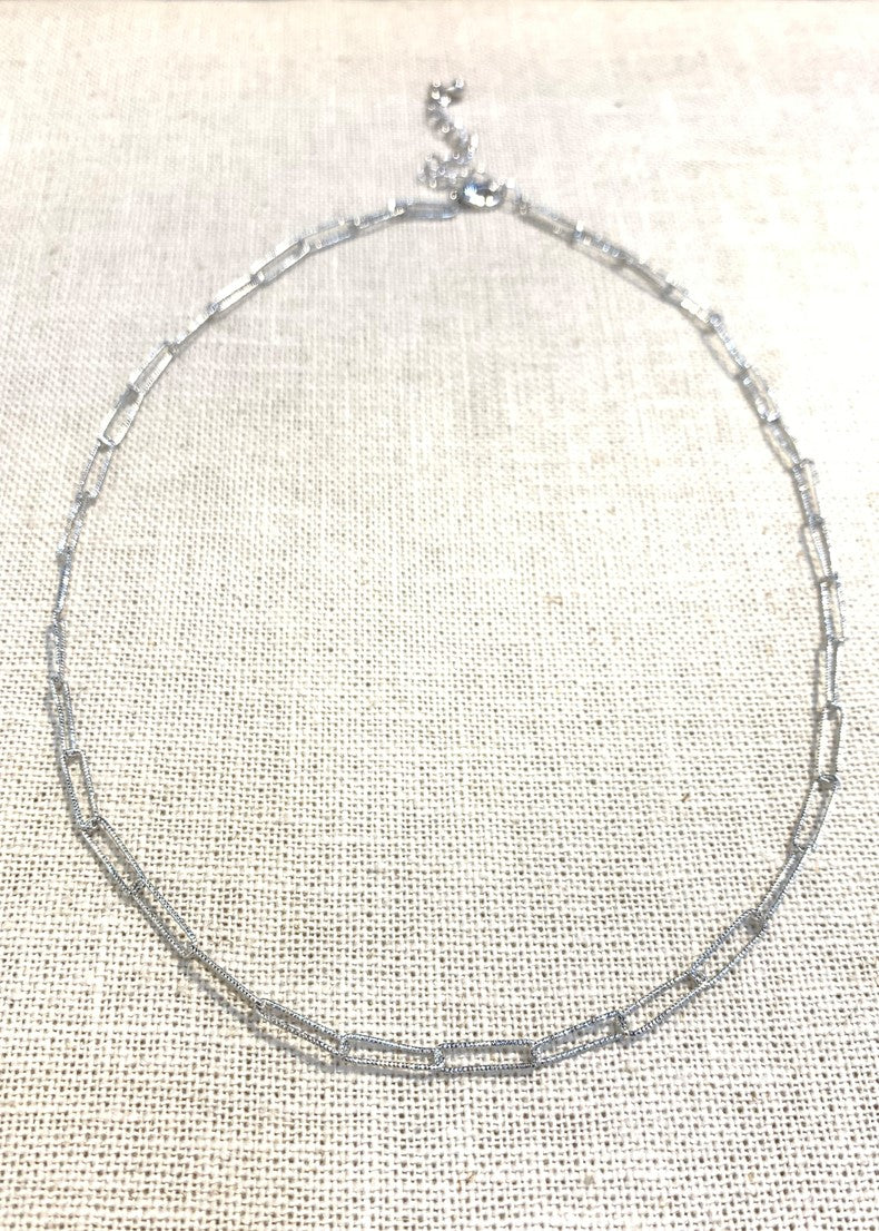 Theia Delle Short Necklace White Gold Theia