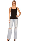 Susana Monaco Everyday Tank Black M Top Susana Monaco