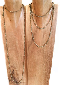 Gold & Stone Disco Layer Necklace Gold & Stone