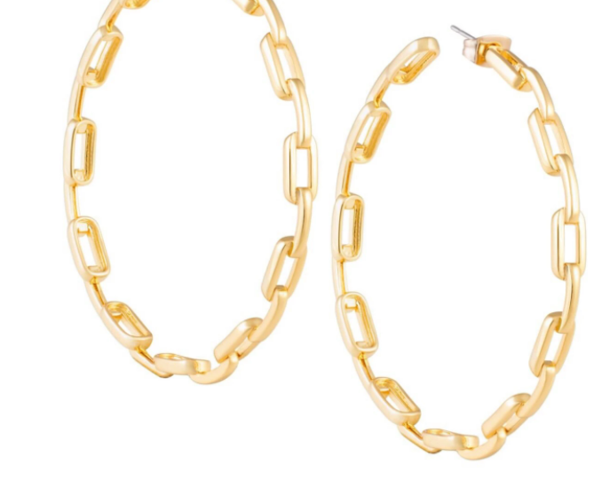 Kaye Link Hoop earrings earring SPRING FROST Boutique