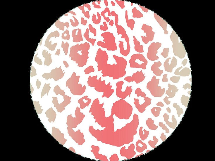 I Linen Leopard Coral Dress