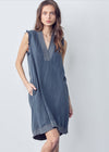 Maven West Sleeveless Dress Navy Dresses Maven West