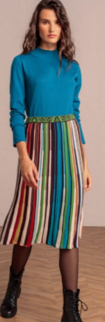 Striped Skirt bottoms SPRING FROST Boutique