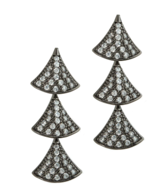 Tiered Triangle Earrings