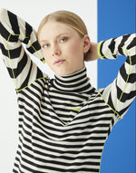 Nina Striped Turtleneck Sweater